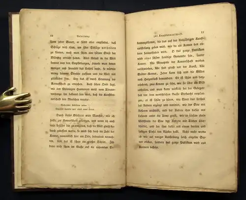 Anleitung zur Kunstherrschaft o. Kunst in 3 Stunden ein Kenner zu werden 1834 js