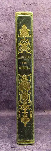 Geibel Gedichte 1844 Belletristik Literatur Lyrik Poesie Klassiker mb