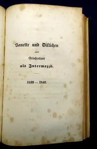 Geibel Gedichte 1844 Belletristik Literatur Lyrik Poesie Klassiker mb