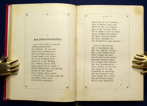 Söderström Die Bürgermeisterwahl Ein humoristisches Epos 1886 Lyrik Literatur js