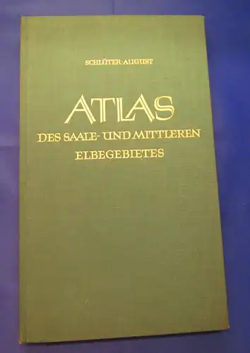 Schlüter August 1959 Atlas des Saale u. Mittl. Elbegebietes 1.-3. Teil am