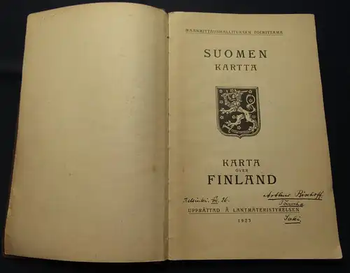 Maanmittaaushallituksen Toimittama Suomen Kartta över Finland Finland-Karten am