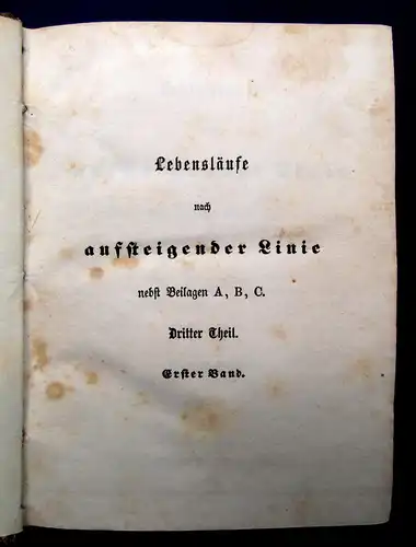 Th. G. von Hippel Lebensläufe nach aufsteigender Linie nebst Beilagen 2Bde am