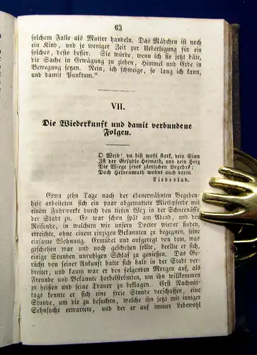 Emilie Fingare Carlen Der Skjutsjunge Waldemar Klein 2Bde. in 1  1843 Roman am