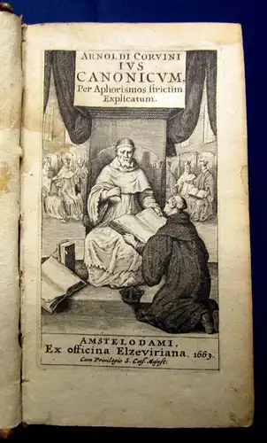 Arnoldi Corvini Jus Cabonicum, per Aphorismos 1663 am