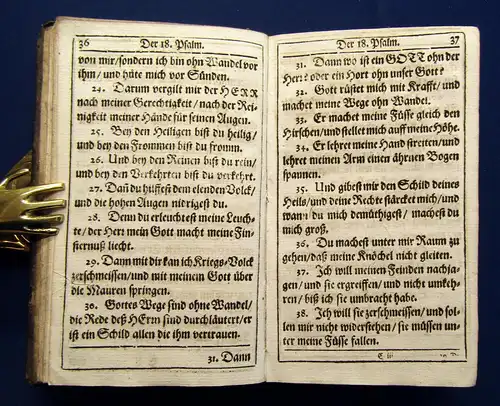 H. Reiß Der Psalter Davids 1682 mit kurtzen Summarien und ordentl. Register am