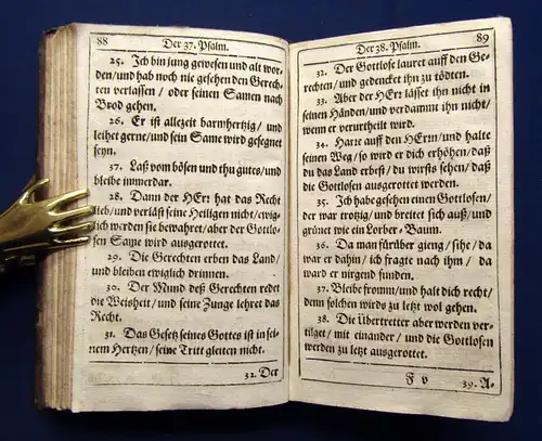 H. Reiß Der Psalter Davids 1682 mit kurtzen Summarien und ordentl. Register am