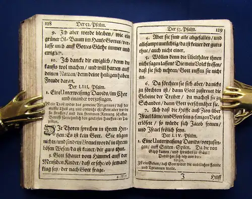 H. Reiß Der Psalter Davids 1682 mit kurtzen Summarien und ordentl. Register am