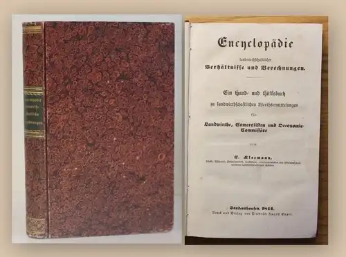Kleemann Encyclopädie 1844 Medizin Wissen Studium Fachbuch Handbuch Lernen xy
