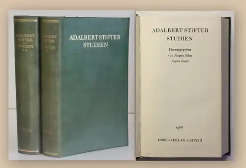Jahn Adalbert Stifter Studien 1968 2 Bde Erzählungen Dichter Literatur xy