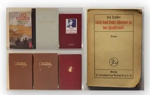 Konvolut Leo Tolstoi um 1975 Belletristik Klassiker Weltliteratur Romane xy