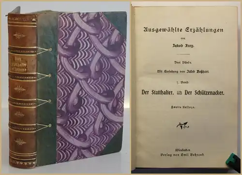 Ausgewählte Erzählungen von Jakob Frey um 1920 Bd 1 Literatur Belletristik sf