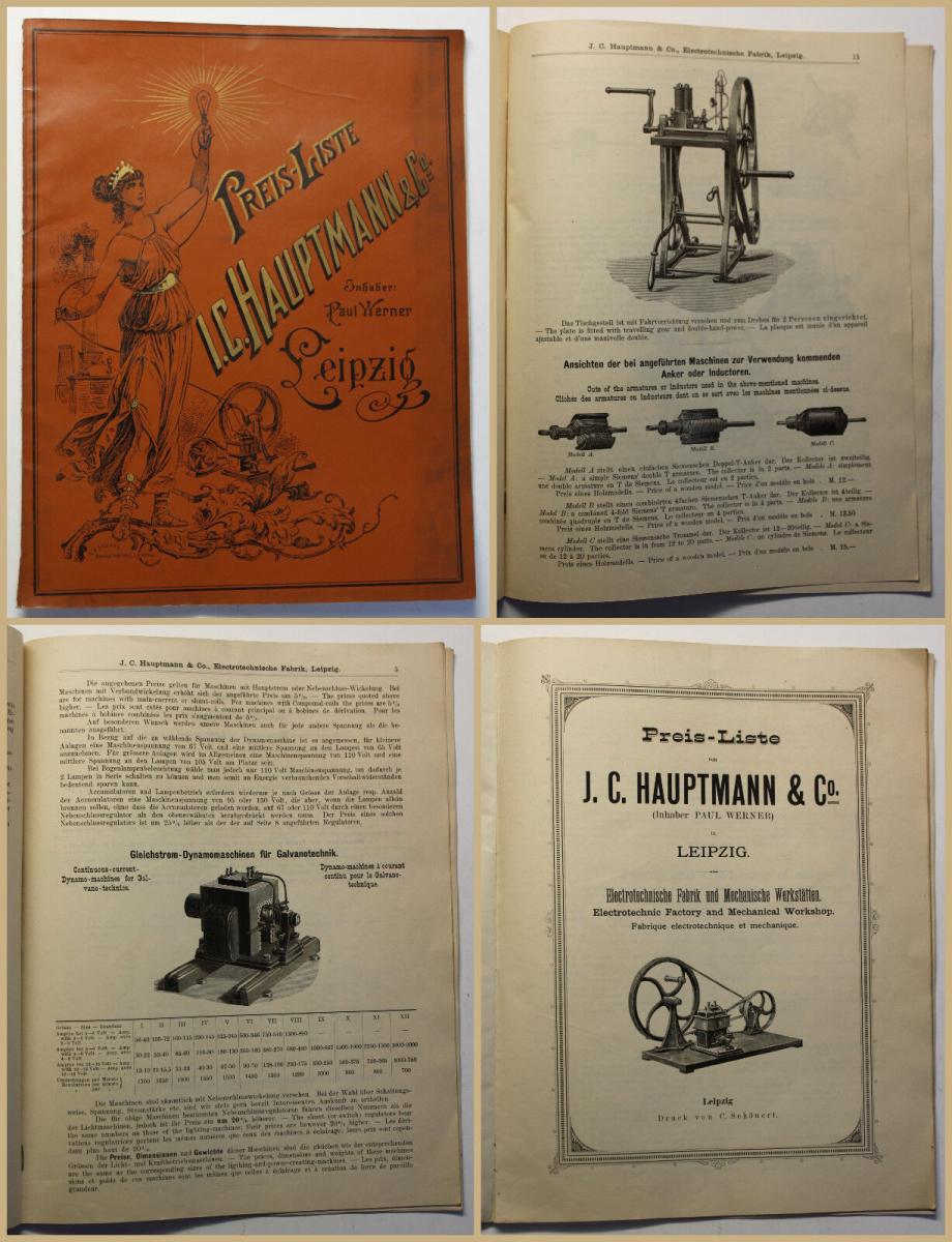 Original Prospekt Preisliste I.C. Hauptmann & Co... oldhting.de