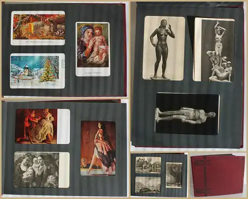 Fotoalbum AK Kunstpostkarte Haus der Kunst München 30er/40er Erotik Akt sf