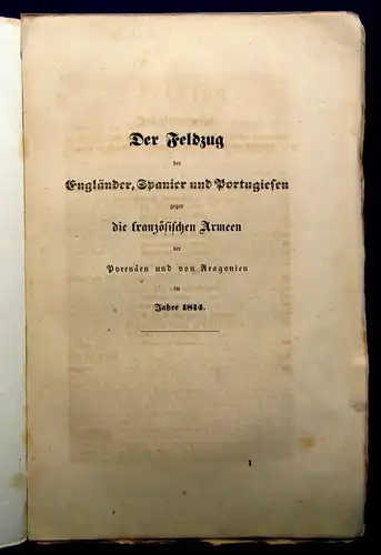 Sporschil Feldzug der Engländer,Spanier u. Portugiesen gegen die franz.Armeen js