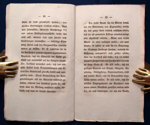 Die Aufhebung oder Verlegung gewisser Festtage 1829 Zugabe zu Tegners Reden js