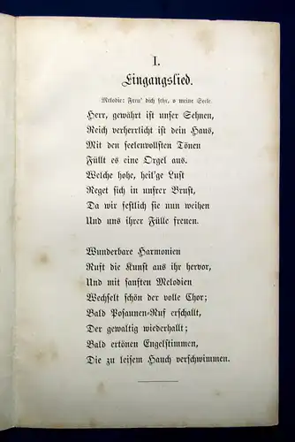 Drei geistliche Lieder zu der am 5.Oct.1862 zu Watzum stattfindenden Orgelweihe