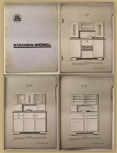 Original Katalog von Fritz Gietzelt Möbelfabrik Küchenmöbel um 1930 Dresden sf