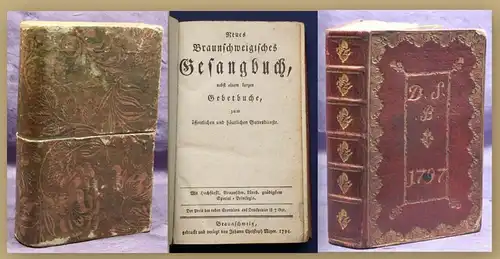 Neues Braunschweigisches Gesangbuch 1794 Religion Liedrbuch Kirchenlieder sf