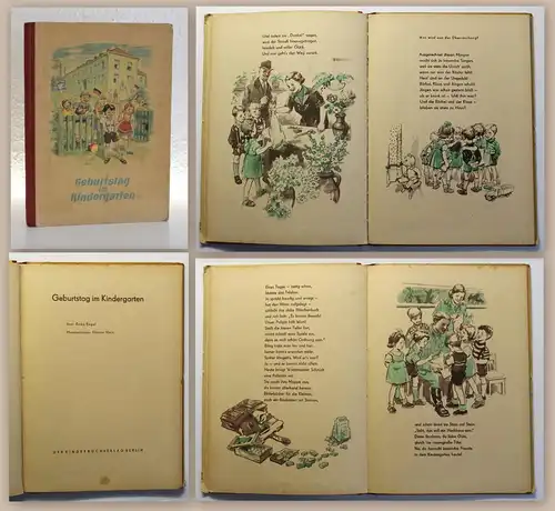 Engel & Hain Geburtstag im Kindergarten Erstausgabe 1955 Kinderbuchverlag xz