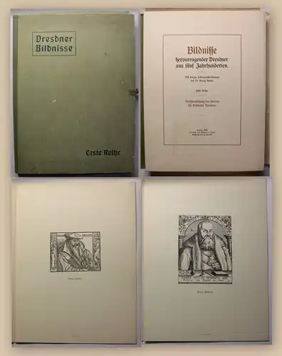 Beutel Dresdner Bildnisse 1908 Geschichte Beschreibung Illustrationen xy