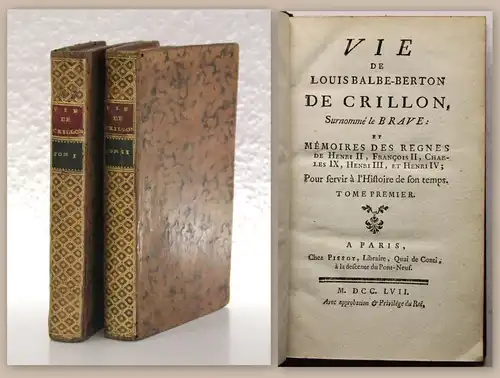 Lussan Vie de Louis Balbe-Berton de Crillon 1757 Geschichte Militär Frankreich