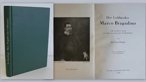 Striedinger Der Goldmacher Marco Bragadino 1928 Kulturgeschichte Biografie xz