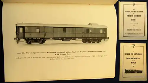 Maey Personen-Post-u. Packwagen der Deutschen Reichsbahn und der Mitropa 1930 js