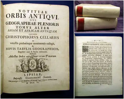 Cellarius, Christoph 1701 Notitia Orbis Antiqui, sive Geographia Plenior. 2 Bde.