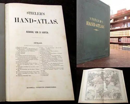 Stieler, Adolf 1861 Stielers Handatlas - Auswahl von 31 Karten in Stahlstich am