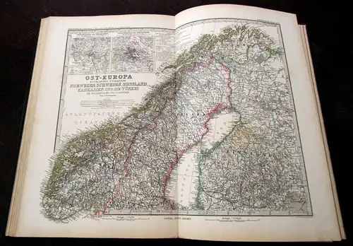 Stieler, Adolf 1861 Stielers Handatlas - Auswahl von 31 Karten in Stahlstich am