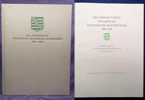 Einjahrhundert Technische Hochschule 1828-1928  Festschrift Jahrhundertfeier js