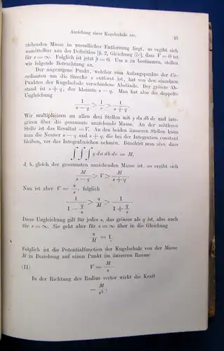 Riemann, Bernhard Schwere, Electricität und Magnetismus EA 1876 Wissen js