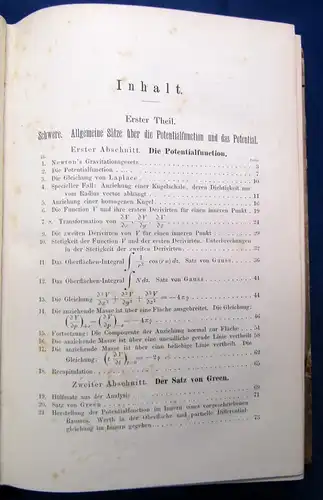 Riemann, Bernhard Schwere, Electricität und Magnetismus EA 1876 Wissen js