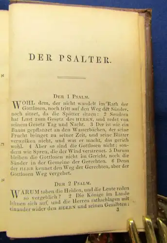 Reichardt Der Psalter Die Psalmen Davids 1840 Hebräisch/Deutsch Goldschnitt js