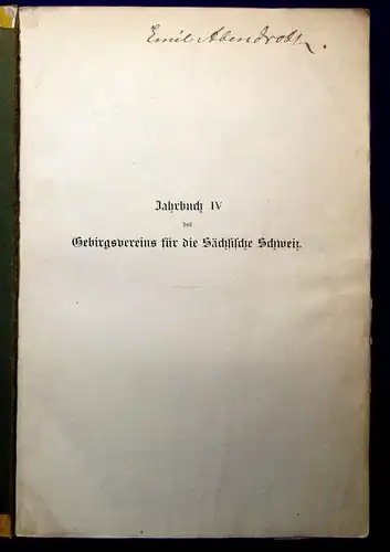 Meiche Die Burgen und vorgesch. Wohnstätten der sächs. Schweiz 1907 Geschichte m