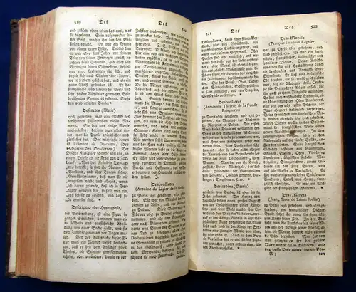 Handlexicon der schönen Wissenschaften und freyen Künste 1760 Nachschlagewerk mb