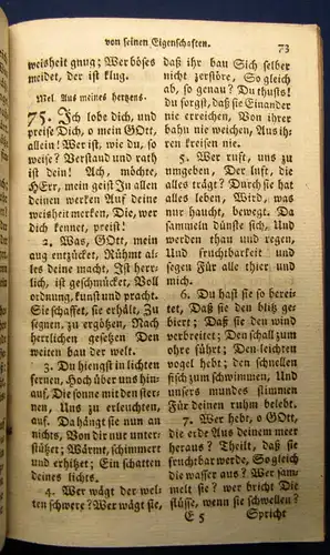 Allgemeines Gesangbuch auf königlichen Allergnädigsten Befehl 1786 Goldschnitt j