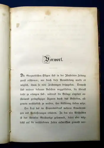 Gutbier Geognostische Skizzen aus der sächsischen Schweiz 1858 Selten mb