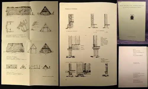 Traber Alte bäuerliche Nebengebäude in Nord- Niedersachsen 1959 13 gef.Tafeln js