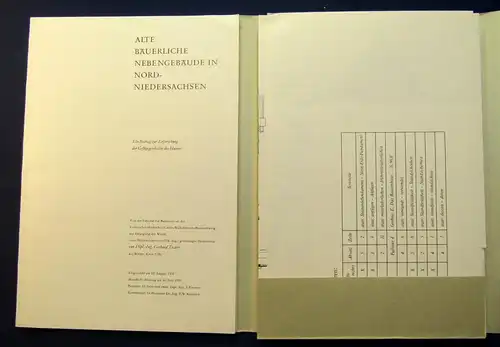 Traber Alte bäuerliche Nebengebäude in Nord- Niedersachsen 1959 13 gef.Tafeln js