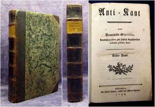 Stattler, Benedikt Anti-Kant. 2 Bde 1788 am