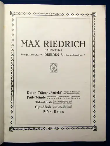 Lossow&Kühne (Max Hans Kühne) Arbeiten aus den Jahren 1906-1913 am