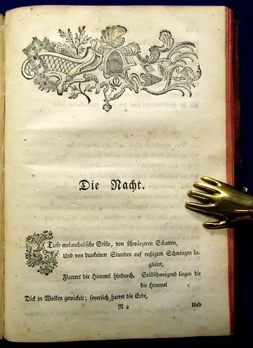 Zachariä, (Justus) Friedrich Wilhelm 1756 Die Tageszeiten. Ein Gedicht, ... am