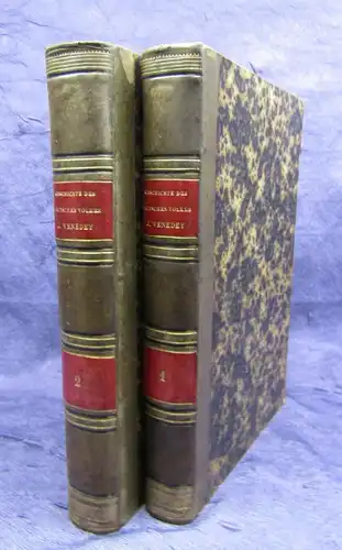 Benedey Geschichte des deutschen Volkes 2 Bde. 1853/55 Kaiser Kaiserthum js