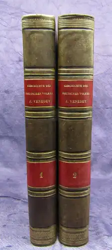 Benedey Geschichte des deutschen Volkes 2 Bde. 1853/55 Kaiser Kaiserthum js