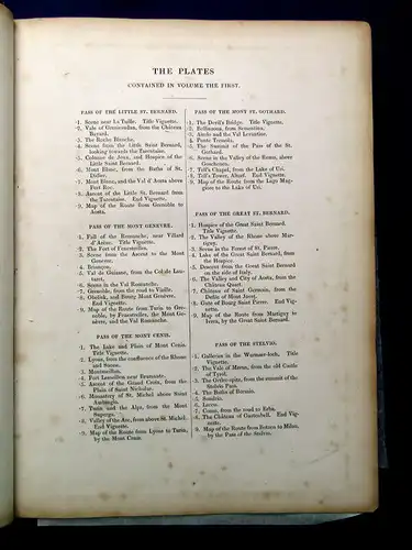 Brockedon, William 1828 Illustrations of the Passes of the Alps, by... am