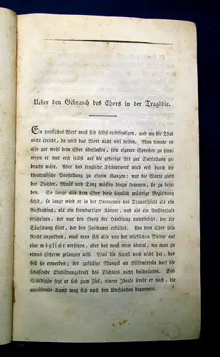 Schiller, Friedrich 1803 Die Braut von Messina oder die feindlichen Brüder...am