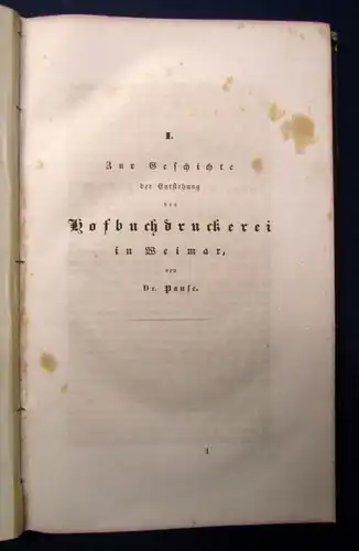 Weimar`s Album zur vierten Säcularfeier der Buchdruckerkunst selten 1840 js