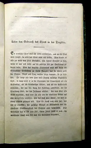 Schiller, Friedrich 1803 Die Braut von Messina oder die feindlichen Brüder,...am